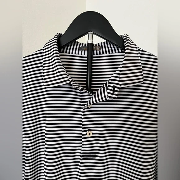 ⛳🏌️‍♂️ Peter Millar Summer Comfort Striped Golf Polo | Men’s XL - Picture 3 of 11